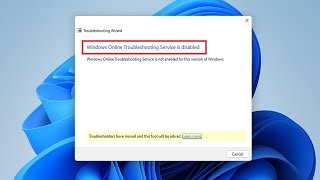 How To Fix Windows Online Troubleshooting Services Is Disabled [upl. by Ennayhs231]