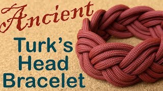 Turks Head Knot Paracord Bracelet Tutorial [upl. by Ykcin]