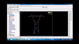 Structural Analysis of a Power Transmission tower [upl. by Gahl]