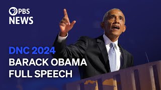 WATCH Former President Barack Obamas full speech at 2024 Democratic National Convention [upl. by Mirak]