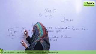 Law of Conservation of Momentum  Physics Chapter 3 Dynamics  9th Class [upl. by Moina]