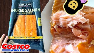 Kirkland Smoked Salmon with Touch of Honey  Costco Product Review [upl. by Kovar]