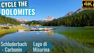 Dolomites Schluderbach  Carbonin to Lago di Misurina  Indoor Cycling Video  without Telemetry [upl. by Hait529]