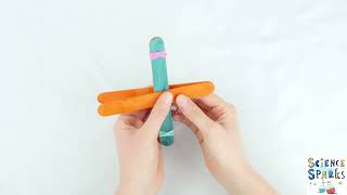 How to make a Popsicle Stick Catapult for Kids [upl. by Aronle684]