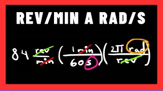 Convertir Revoluciones por Minuto a Radianes por segundo  revmin a rads [upl. by Seften518]