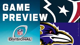 Houston Texans vs Baltimore Ravens  2023 Divisional Round Game Preview [upl. by Nyleaj]