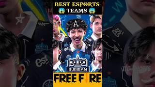 Top3 🤯 Best ESports Teams 🤑🤬In Free Fire 🔍 Top Facts ⚡shortsfeed garenafreefire freefireshorts [upl. by Thurmond950]