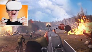 Medal of Honor Above and Beyond On Oculus Meta Quest 2  The Best WW2 VR Game [upl. by Rohpotsirhc]