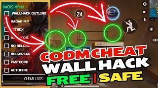 NEW CODM CHEAT  SAFE NO BAN  WALL HACK  HITBOX [upl. by Menzies993]