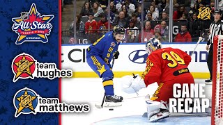 Team Hughes vs Team Matthews  2024 NHL AllStar Highlights [upl. by Timus683]