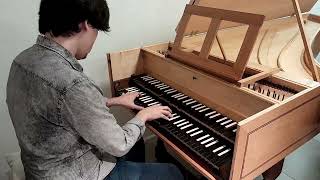 Improvised Variations on Corellis Sarabande in D minor Op5 N7  Pedro Zanatta harpsichord [upl. by Ymrej822]