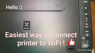 How to connect canon pixma g series printer to WiFi  Easiest method [upl. by Nairdad951]