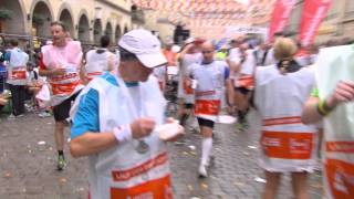 P Jentschura ist Zielverpfleger beim Münster Marathon [upl. by Akemed72]