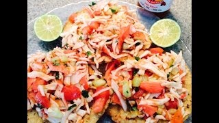 Tostadas de Jaiba  Crab Meat Tostadas How To [upl. by Haik]