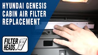 How to Replace Cabin Air Filter 2014 Hyundai Genesis  AQ1143 [upl. by Heiney333]