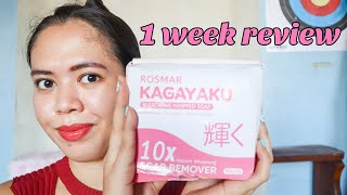 rosmar kagayaku bleaching soap 1 week review  WOXY [upl. by Heyward]