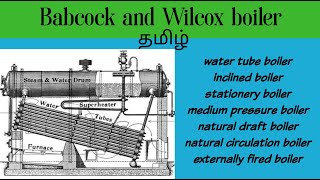 தமிழ் Babcock amp Wilcox boiler  inclined boiler 💥🔥 [upl. by Raymund]