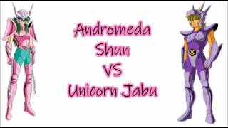 Cavalieri dello zodiaco  Saint Seiya 1vs1  Andromeda Shun VS Unicorn Jabu  ITA [upl. by Kantos]