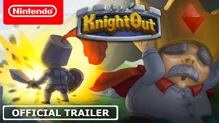 KnightOut  Local Party Brawler Release Date Trailer for PC amp Switch [upl. by Tarrel918]