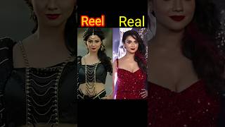 Reel vs real🐍🐍Naagin serial actress play naagin cast💯 mouniroy surbhichandna viral shorts [upl. by Elda581]