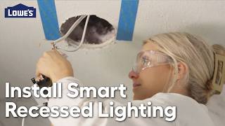 How to Install Recessed Lighting and a Bath Fan  Blending Howtos [upl. by Rurik]