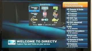 Direct tv Tips Quick Tune [upl. by Aiker57]