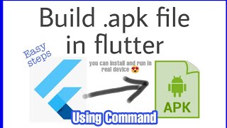 How to build an apk file in flutter using vscode  flutter apk release [upl. by Liag256]