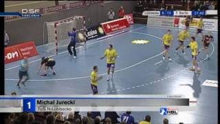 Top 5 Goals Spieltag 9 der Handball Bundesliga Saison 20092010 [upl. by Ak199]