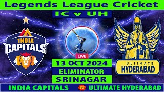 India Capitals vs Toyam Hyderabad  IC vs TH  Legends League Cricket 2024  Cricket Info Live [upl. by Nefen159]