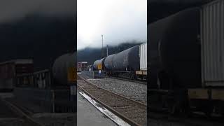 Freight train in Whittier Alaska [upl. by Suu701]