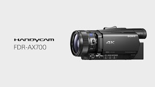 Product Feature  4K HDRHLG  FDRAX700  Sony  Handycam® [upl. by Sirromal]