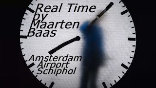 Netherlands 🔴 Schiphol  Amsterdam Airport Clock Real Time by Maarten Baas [upl. by Enitselec]