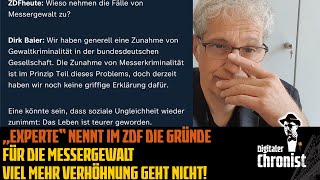 „Experte“ nennt im ZDF die Gründe für die Messergewalt  Viel mehr Verhöhnung geht nicht [upl. by Bresee]