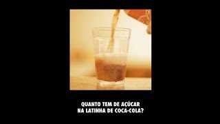 Quanto tem de açúcar na latinha de CocaCola  Autoridade Fitness [upl. by Rosario]