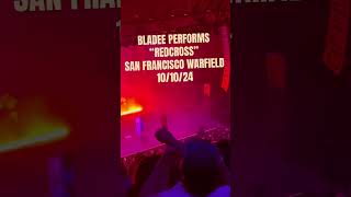 BLADEE PERFORMS REDCROSS LIVE AT THE sanfrancisco warfield coldvisions tour rap [upl. by Adlig]