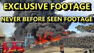 TYRE FIRE MELBOURNE  EXCLUSIVE FOOTAGE NEVER SEEN BEFORE Part1 [upl. by Uzziel]