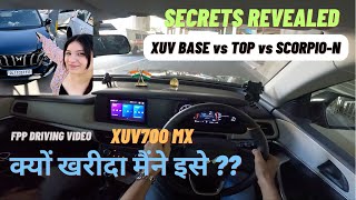 POV 📹 Driving XUV700 MX Variant  TRUTH about the base model  Pros amp Cons  Worth  xuv700 [upl. by Delia]