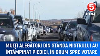 Mulți alegători din stânga Nistrului au întâmpinat piedici în drum spre votare [upl. by Jedidiah403]