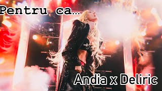 Andia x Deliric  Pentru ca Lyrics Versuri [upl. by Suoivatnod]