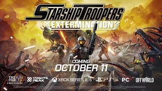 Starship Troopers Extermination  Official 4K Trailer  Gamescom 2024 [upl. by Blas]