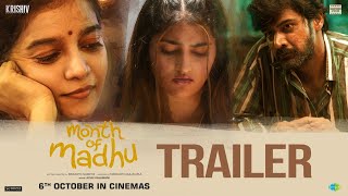 Month Of Madhu Trailer  Naveen Chandra Swathi  Srikanth Nagothi  In Cinemas on Oct 6th [upl. by Roht]