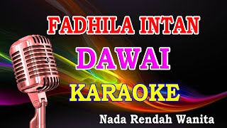 DAWAI  FADHILA INTAN NADA RENDAH WANITA KARAOKE Turun 1 12 Nada [upl. by Kenneth]