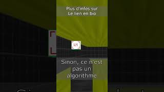 Quest Ce Quest Un Algorithme   science maths informatique shorts short [upl. by Adnolehs]