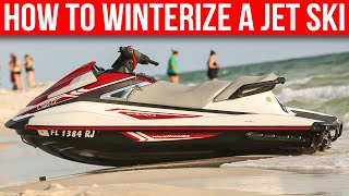 How To Winterize A Jet Ski  Storage Procedure [upl. by Arodoet]