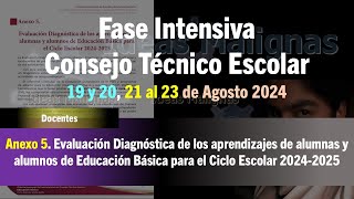 idM Fase Intensiva 2425 Anexo 5 Evaluación diagnóstico de los aprendizajes de alumnos de EB [upl. by Lydie]