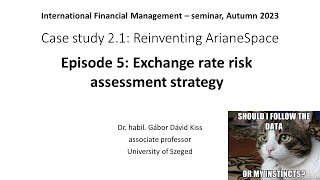 5 Exchange rate risk assessment strategy [upl. by Bein]