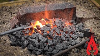 Blacksmithing  Building a simple DIY forge [upl. by Yatnohs]