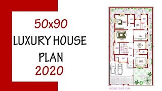 50 x 90 House Plan For Big Family [upl. by Haggar]