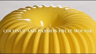 Silikomart recipes  COCONUT AND PASSION FRUIT MOUSSE [upl. by Dona]