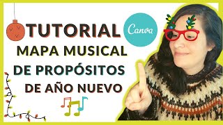 CREA tu MAPA MUSICAL interactivo de PROPÓSITOS de AÑO NUEVO 🎵🎊 [upl. by Boyes38]